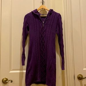 Purple Athleta Hut to Hut Sweater Dress, Size S
